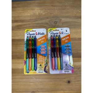 Paper Mate ink joy gel pens medium point multicolor 0.7mm 2packs